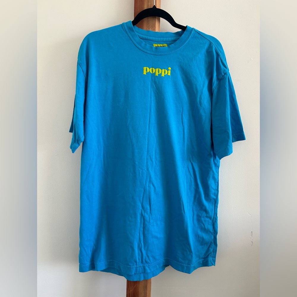 Poppi Vibrant Blue Men's Short Sleeve Tee